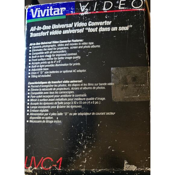 Vivitar All In One Video Converter UVC-1 Converts Photos Slides & Movies to Tape - Picture 4 of 5